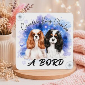 Panneau de voiture "Cavalier King Charles"