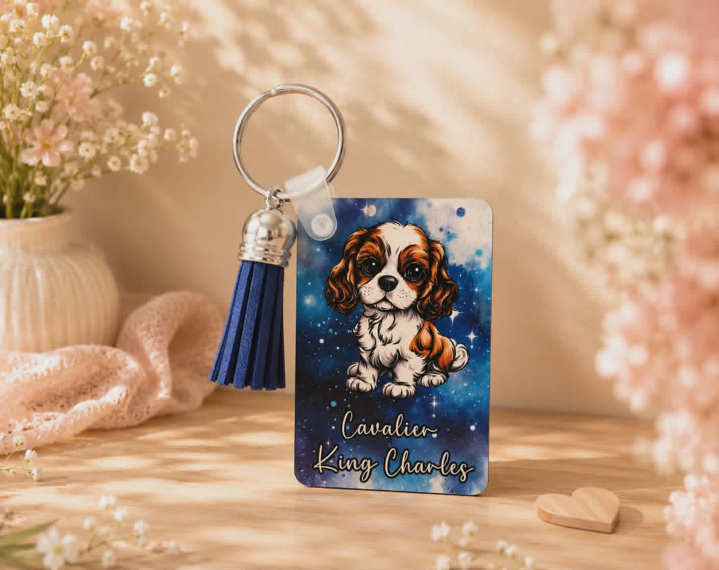Porte clés "Cavalier King Charles Blenheim"