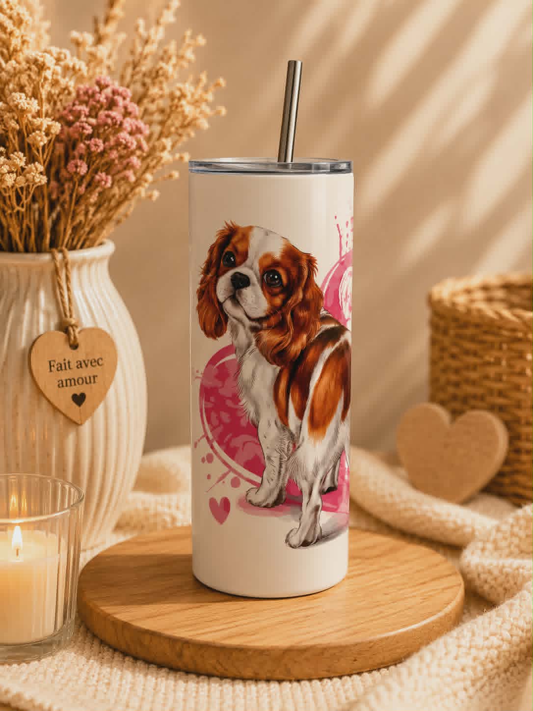 Tumbler "Cavalier King Charles Blenheim"