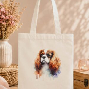 Sac en toile "Cavalier King Charles blenheim"