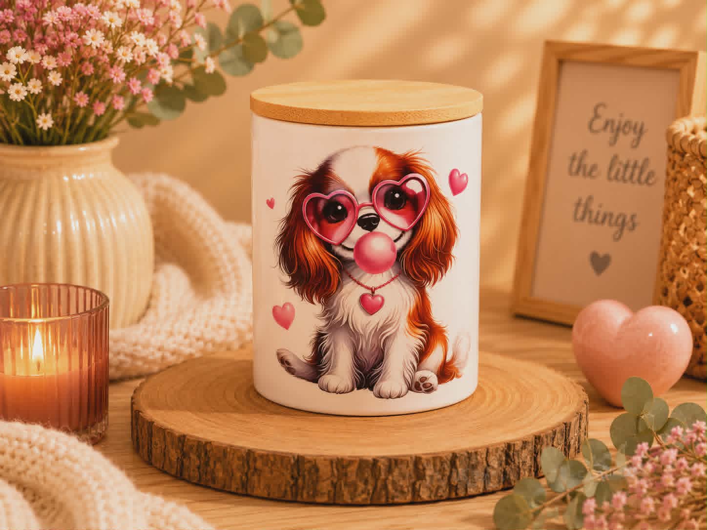 Boite à friandises "Cavalier King Charles Blenheim"