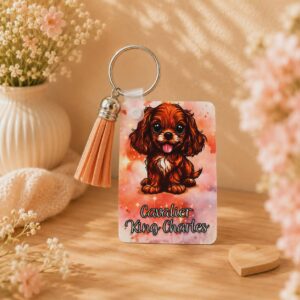 Porte clés "Cavalier King Charles Ruby