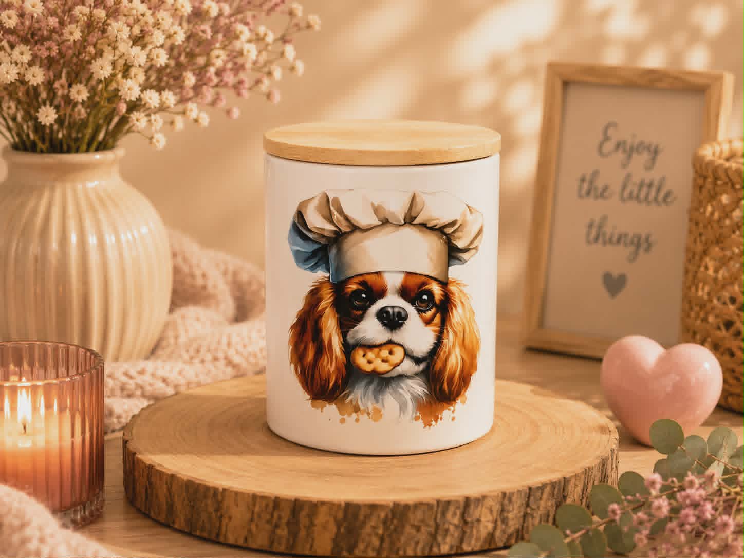 Boite à friandises "Cavalier King Charles Blenheim"