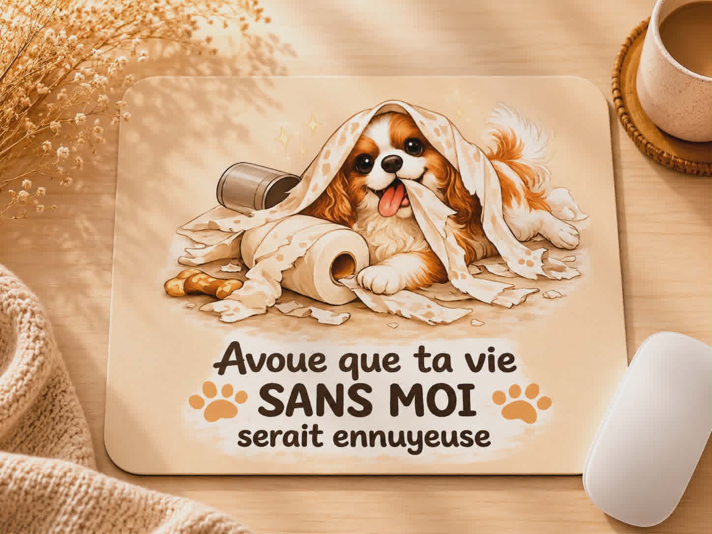Tapis de souris "Avoue..."