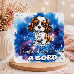 Panneau de voiture "Cavalier King Charles"