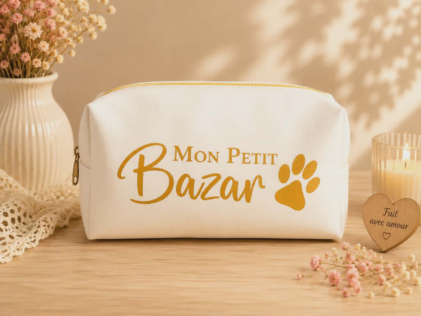 Trousse de toilette "Mon Petit Bazar"