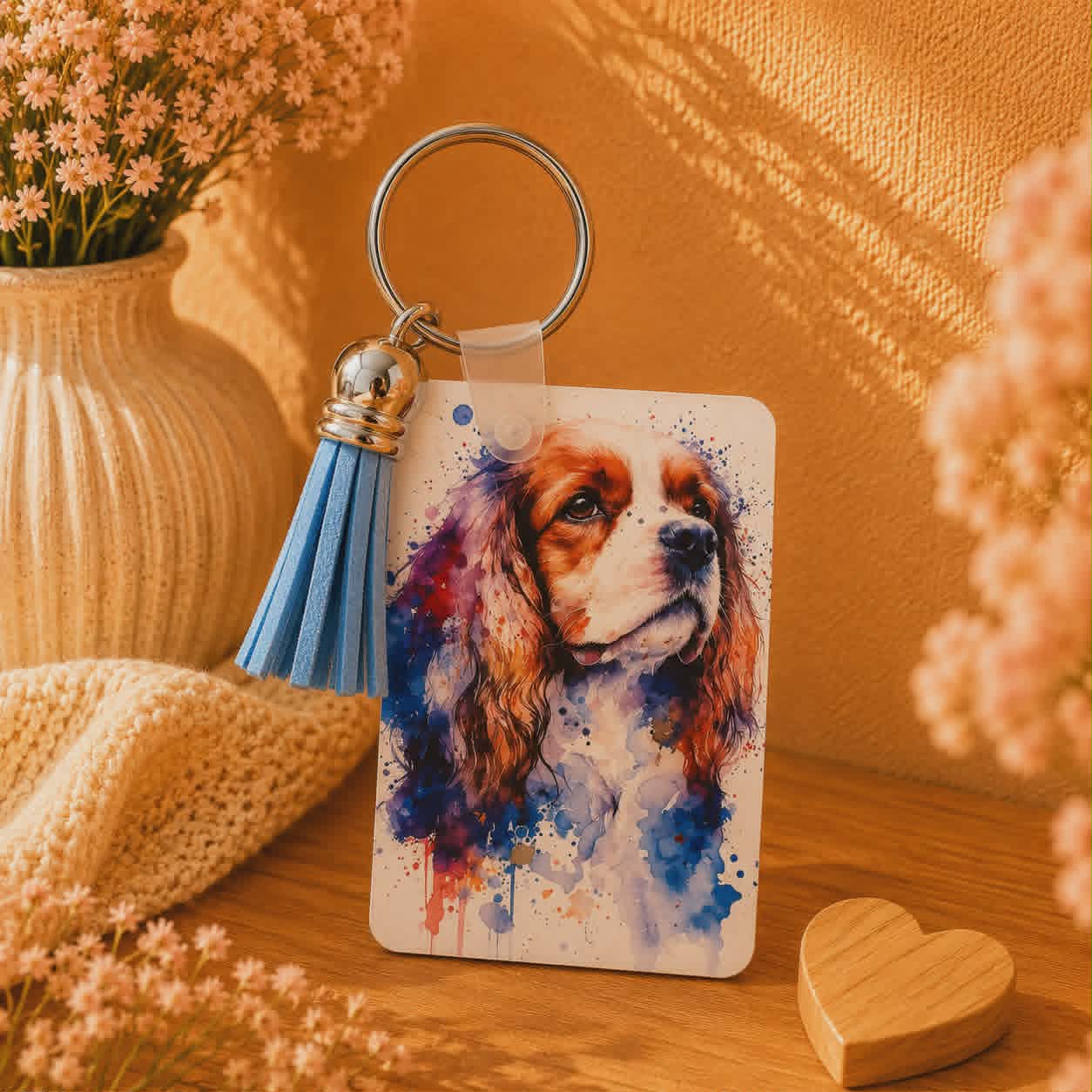 Porte clés "Cavalier King Charles Blenheim