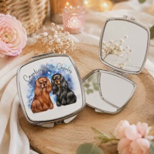 Miroir de poche "Cavalier King Charles"