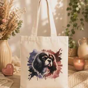 Sac en toile "Cavalier King Charles Tricolore"